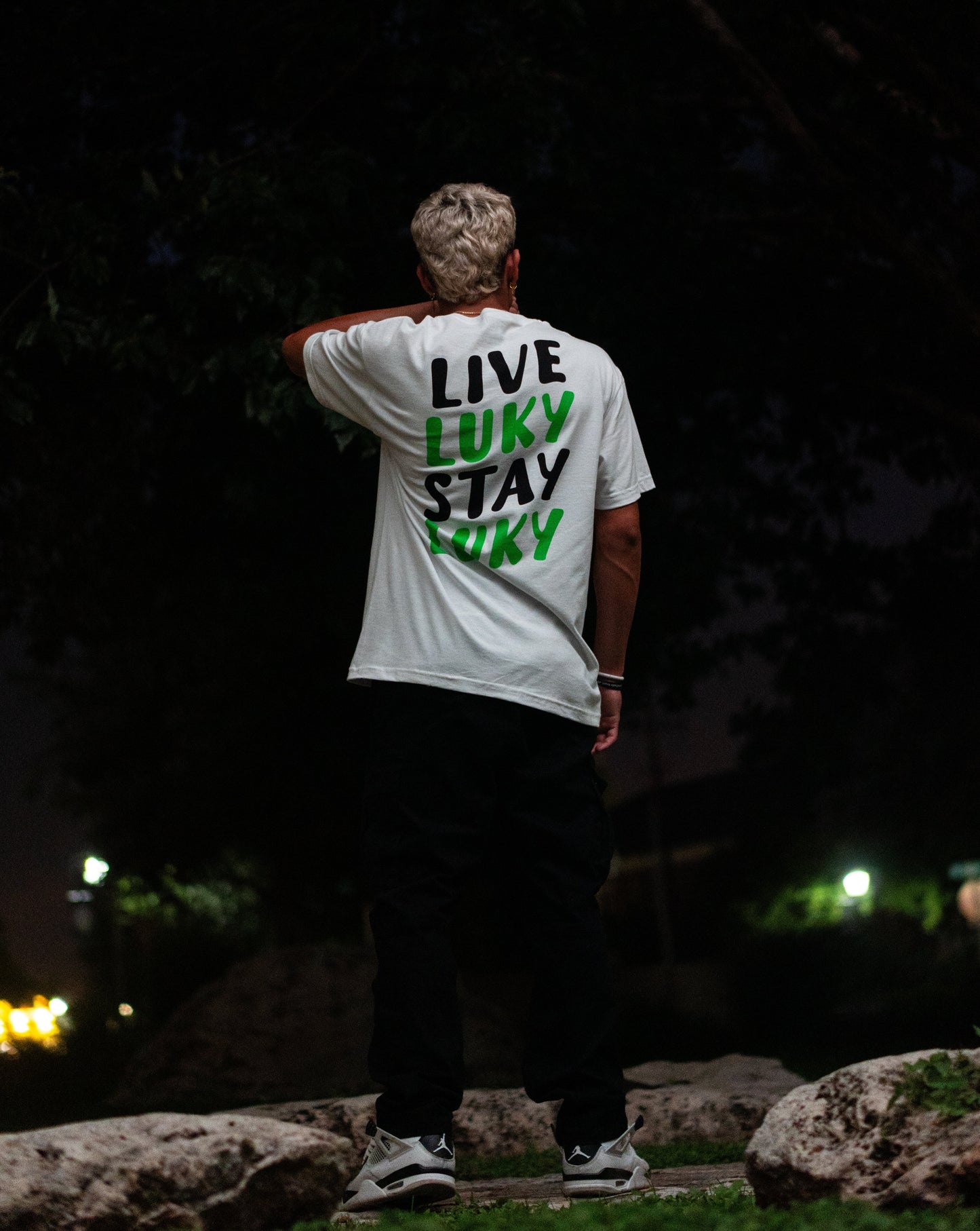 "LIVE LUKY STAY LUKY" TEE